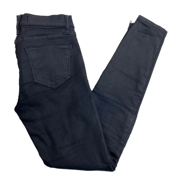MADEWELL Skinny Skinny Racetrack Moto Jeans in Black - Picture 9 of 10